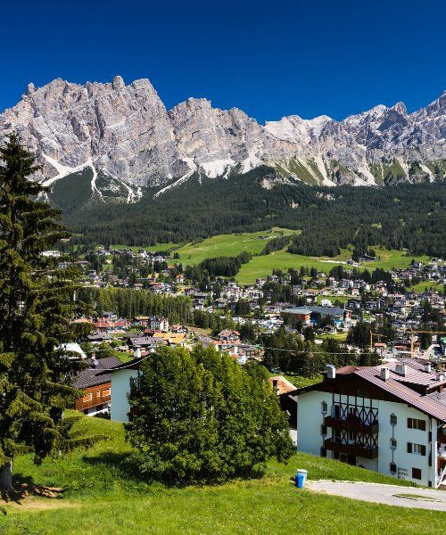 Paysage de Cortina d'Ampezzo - Dolomites - Italie